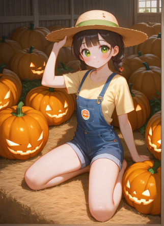 score_9,score_8_up,score_7_up,
1girl, kawaii, cosplay, farmer, big eyes, full body, petite, flat breast, blush, detailed bod...