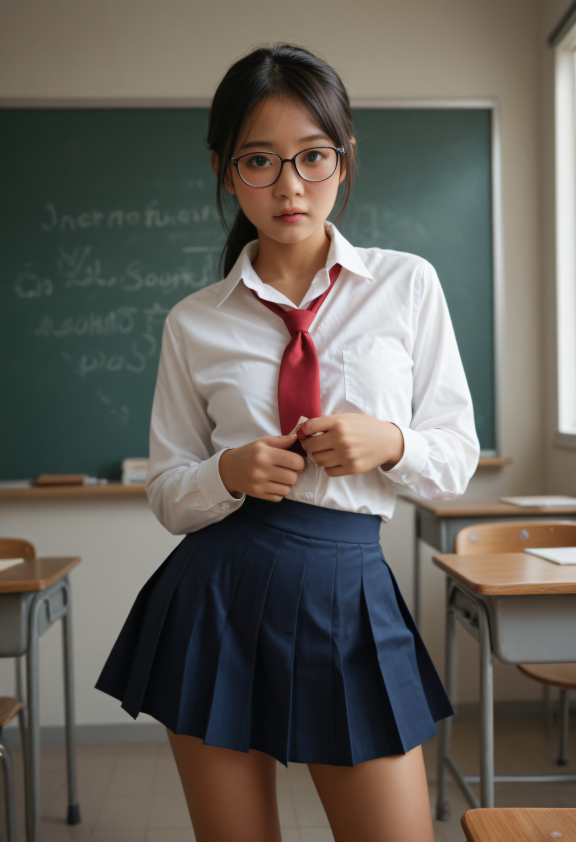 score_9,score_8_up,score_7_up,score_6_up,
1girl, asian, thai girl, dark skin, 19 years old, cosplay, school uniform, petite,...